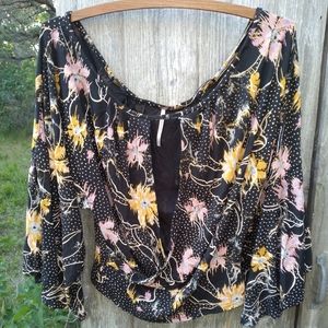 Free People Last Time Print Top